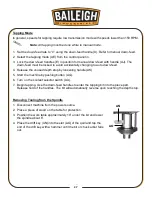 Предварительный просмотр 30 страницы Baileigh Industrial DP-1500VS Operator'S Manual