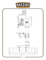 Предварительный просмотр 16 страницы Baileigh Industrial DP-1850G Operator'S Manual