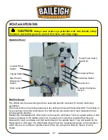 Предварительный просмотр 25 страницы Baileigh Industrial DP-1850G Operator'S Manual