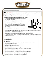 Preview for 14 page of Baileigh Industrial DP-2012F-HD-V3 Operator'S Manual