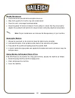 Preview for 30 page of Baileigh Industrial DP-2012F-HD-V3 Operator'S Manual