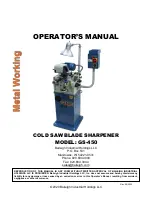 Baileigh Industrial GS-450 Operator'S Manual предпросмотр