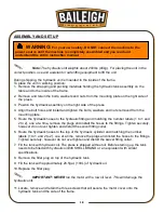 Preview for 21 page of Baileigh Industrial HSP-110M-HD Operator'S Manual