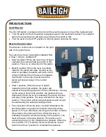 Preview for 27 page of Baileigh Industrial HSP-110M-HD Operator'S Manual