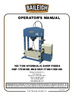 Baileigh Industrial HSP-176M-1500-HD Operator'S Manual preview