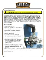 Preview for 28 page of Baileigh Industrial HSP-66M-HD Operator'S Manual