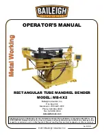 Baileigh Industrial MB-4X2 Operator'S Manual preview