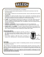 Preview for 15 page of Baileigh Industrial MB-4X2 Operator'S Manual