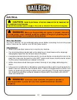 Предварительный просмотр 15 страницы Baileigh Industrial MSS-14H Operator'S Manual