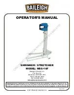 Baileigh Industrial MSS-16F Operator'S Manual preview