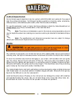 Preview for 11 page of Baileigh Industrial PT-105HD-W Operator'S Manual