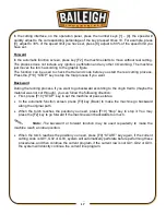 Preview for 20 page of Baileigh Industrial PT-105HD-W Operator'S Manual