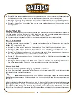 Preview for 34 page of Baileigh Industrial PT-105HD-W Operator'S Manual