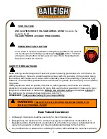 Preview for 9 page of Baileigh Industrial PT-105HD Operator'S Manual