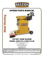 Предварительный просмотр 1 страницы Baileigh Industrial RDB-150-AS Operator'S Manual