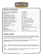 Preview for 12 page of Baileigh Industrial RDB-500 Operator'S Manual