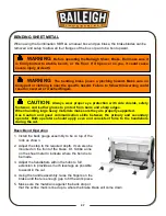 Предварительный просмотр 30 страницы Baileigh Industrial SBR-5216 Operator'S Manual