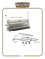 Предварительный просмотр 17 страницы Baileigh Industrial SBR-5220 Operator'S Manual