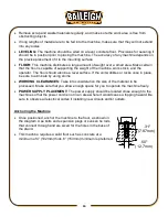 Preview for 18 page of Baileigh Industrial SS-2725 Operator'S Manual