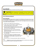 Preview for 28 page of Baileigh Industrial SS-2725 Operator'S Manual