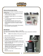 Preview for 29 page of Baileigh Industrial SS-2725 Operator'S Manual