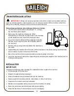 Предварительный просмотр 17 страницы Baileigh Industrial TS-1040E-1.0 30 Operator'S Manual