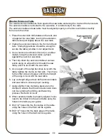 Preview for 25 page of Baileigh Industrial TS-1040E-30 Operator'S Manual