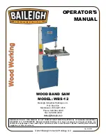 Baileigh Industrial WBS-12 Operator'S Manual preview