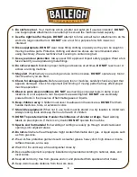 Preview for 11 page of Baileigh Industrial WJT-4747-HD Operator'S Manual