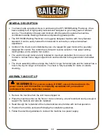 Preview for 15 page of Baileigh Industrial WP-1800B Operator'S Manual