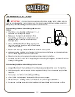 Preview for 14 page of Baileigh 1008397 Operator'S Manual