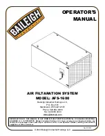 Baileigh AFS-1600 Operator'S Manual preview