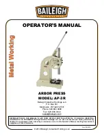 Preview for 1 page of Baileigh AP-3R Operator'S Manual