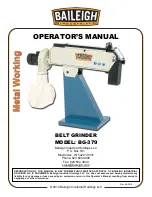 Preview for 1 page of Baileigh BG-379 Operator'S Manual