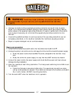 Предварительный просмотр 19 страницы Baileigh BP-4830 Operator'S Manual