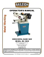 Baileigh BS-128M Operator'S Manual preview