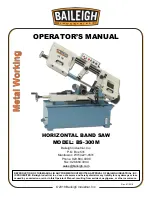 Preview for 1 page of Baileigh BS-300M Operator'S Manual