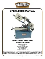 Baileigh BS-916M Operator'S Manual preview