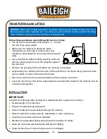 Предварительный просмотр 14 страницы Baileigh CS-225M-V2 Operator'S Manual