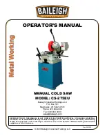 Baileigh CS-275EU Operator'S Manual предпросмотр