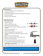 Предварительный просмотр 29 страницы Baileigh CS-275EU Operator'S Manual