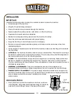 Preview for 14 page of Baileigh DP-1000G Operator'S Manual