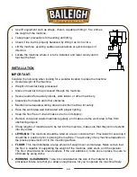 Предварительный просмотр 15 страницы Baileigh DP-1250VS-HS Operator'S Manual