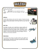 Предварительный просмотр 20 страницы Baileigh DP-1250VS-HS Operator'S Manual