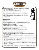 Предварительный просмотр 17 страницы Baileigh DP-1250VS Operator'S Manual