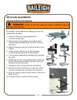 Предварительный просмотр 25 страницы Baileigh DP-1250VS Operator'S Manual