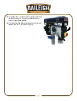 Preview for 19 page of Baileigh DP-1512B-HD Operator'S Manual