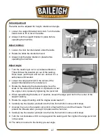 Preview for 29 page of Baileigh DP-1512B-HD Operator'S Manual