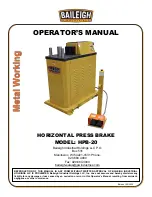 Baileigh HPB-20 Operator'S Manual предпросмотр