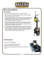 Preview for 21 page of Baileigh HSP-30A Operator'S Manual